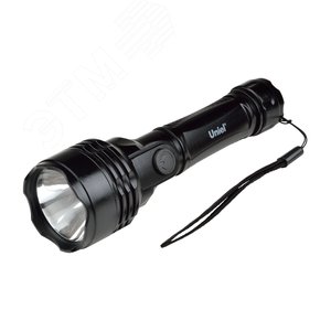 S-LD044-C Black Фонарь Uniel серии Стандарт «Simple Light — Gambit», пластиковый корпус, 0,5 Watt LED, упаковка — кламшелл, 2хАА н/к, цвет черный (SLD044CB) - UNIEL