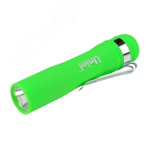 S-LD045-B Green Фонарь Uniel серии Стандарт «Simple Light — Debut», пластиковый корпус, 0,5 Watt LED, упаковка — блистер, 1хАА н/к, цвет зеленый (SLD045BG) - UNIEL