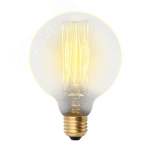 Лампа накаливания декоративная ДШ 60 вт 300 Лм E27 Vintage IL-V-G95-60/GOLDEN/E27 VW01 - UNIEL