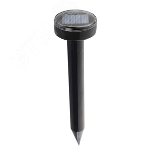 UDR-S20 SOL BLACK Устройство для отпугивания кротов и змей, на солнечной батарее. Постоянная частота вибрации. Аккумулятор в/к. IP44. Черный. TM Uniel (UDRS20SOLBLACK) - UNIEL