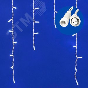 Бахрома светодиодная со статическим свечением 3м соединяемая 200 светодиодов белый провод ULD-B3010-200/SWK WHITE IP67 2