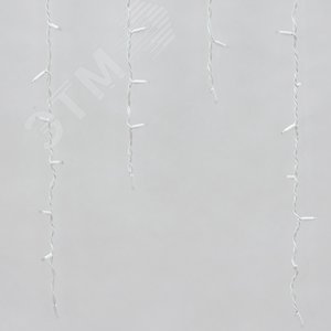 Бахрома светодиодная со статическим свечением 3м соединяемая 200 светодиодов белый провод ULD-B3010-200/SWK WHITE IP67 6