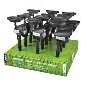 Светильник светодиодный садовый USL-C-691/PT270 FLASH SET12 на солнечной батарее . 1хAA Ni-Cd аккумулятор в/к. IP4 4 цена за 1 шт - UNIEL