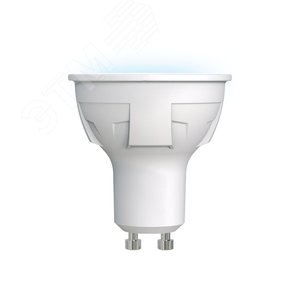Лампа светодиодная LED 6вт 175-250В Форма JCDR матовый 500Лм GU10 4000К ЯРКАЯ - UNIEL