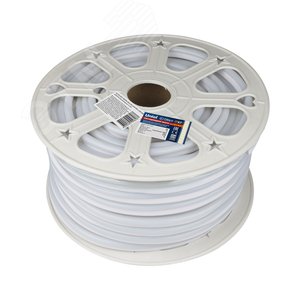 Лента светодиодная гибкая герметичная ULS-N21-2835-120LED/m-8mm-IP67-220V-8W/m-50M-WW. NEON. Бобина 50 м. Теплый белый свет (3000К) - UNIEL