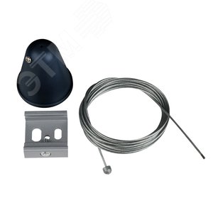 Набор для подвесного монтажа трехфазных шинопроводов UFB-H41 BLACK 1 POLYBAG Цвет черный - UNIEL