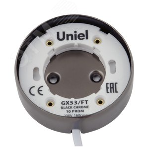 Светильник накладной GX53/FT BLACK CHROME 10 PROM. В составе набора из 10шт Корпус черный хром