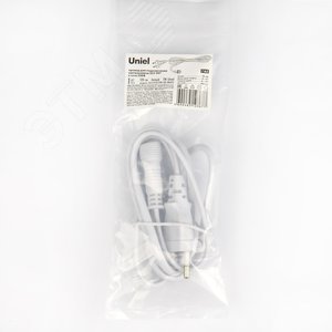UCX-PT2/Y90-120 WHITE 1 STICKER Провод для подключения светильника ULY-P9* к сети 220В. 120 см. Белый. ТМ Uniel (UCX-PT2-9001) - UNIEL