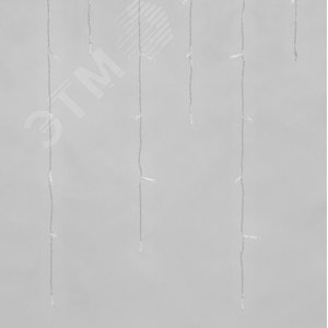 Бахрома светодиодная с эффектом мерцания 3м. Соединяемая. 200 светодиодов. Теплый белый и белый свет. Провод прозрачный. TM Uniel. (UL-00003949) 7