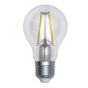 Лампа светодиодная диммируемая LED-A60-12W/4000K/E27/CL/DIM GLA01TR форма А прозрачная Air (4000K) картон