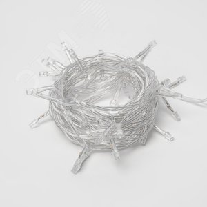 ULD-S0500-050/DTA WHITE IP20 Гирлянда светодиодная с контроллером, 5м. 50 светодиодов. Белый свет. Провод прозрачный. ТМ Uniel (UL-00005259) 5