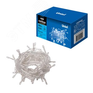 ULD-S0500-050/DTA WHITE IP20 Гирлянда светодиодная с контроллером, 5м. 50 светодиодов. Белый свет. Провод прозрачный. ТМ Uniel (UL-00005259) 7