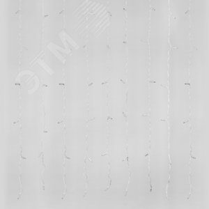 ULD-C2030-240/SWK BLUE IP67 Занавес светодиодный со статическим свечением, 3х2м. Соединяемый. 240 светодиодов. Синий свет. Провод белый. TM Uniel. (UL-00001363)