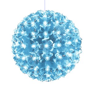 ULD-H2121-200/DTA WHITE IP20 SAKURA BALL Фигура светодиодная «Шар с цветами сакуры», с контроллером, 200 светодиодов, диаметр 21 см, цвет свечения-белый, IP20 (09572) - UNIEL