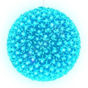 ULD-H2727-300/DTA LIGHT BLUE IP20 SAKURA BALL Фигура светодиодная «Шар с цветами сакуры», с контроллером, 300 светодиодов, диаметр 27 см, цвет свечения-голубой, IP20 - UNIEL