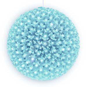 ULD-H2727-300/DTA WHITE IP20 SAKURA BALL Фигура светодиодная «Шар с цветами сакуры», с контроллером, 300 светодиодов, диаметр 27 см, цвет свечения-белый, IP20 - UNIEL