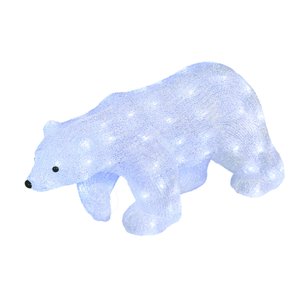 ULD-M5829-080/STA WHITE IP20 WHITE BEAR-3 Фигура светодиодная «Белый медведь-3», 80 светодиодов, размер 58*22*29 см, цвет-свечения- белый, IP20 - UNIEL
