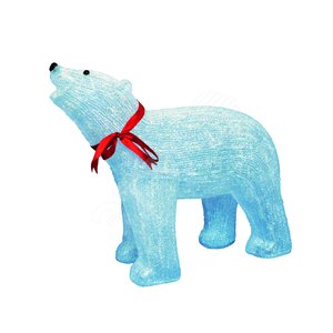 ULD-M6048-120/STA WHITE IP20 WHITE BEAR 1 Фигура светодиодная «Белый медведь 1», 120 светодиодов, 60*21*48 см, цвет-свечения- белый, IP20 - UNIEL