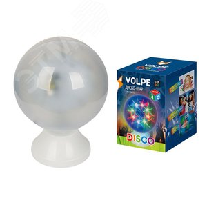 ULI-Q307 4,5W/RGB WHITE ДИСКО ШАР 3D Светодиодный светильник. Свечение 3D звёзды. 220В. ТМ Volpe. (UL-00001530) - UNIEL
