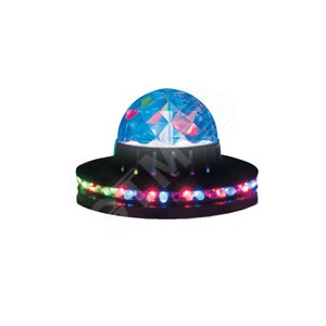 Светодиодный светильник-проектор ULI-Q305 3,5W/RGB BLACK. Напольный. Серия DISCO, многоцветный. Горизонтальная и вертикальная проекции. ТМ VOLPE. Кабель с вилкой, 220В. Цвет корпуса - черный .