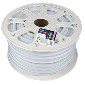 Лента светодиодная гибкий неон 8Вт/м 220В розовый IP67 120 LED/м бобина 50м. в коробке