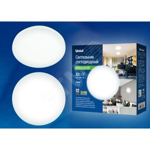 ULI-B311 32W/NW/38 RONDA Светильник LED накладной круг 4000K 2200Лм. Диаметр 380мм. белый | UL-00003368 | Uniel