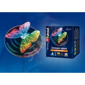 Светодиодный садовый светильник USL-S-115/PT090 на солнечной батарее Magic butterfly Special Uniel (10221) - UNIEL