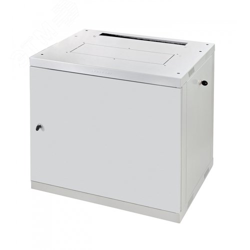Шкаф телекоммуникационный настенный Eurolan 60W-09-66-30GY F30, 19, 9U дверь металл, разборный, цвет светло-серый - Eurolan