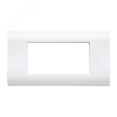 Рамка 4 поста серии 45 22.5x45.0мм белая