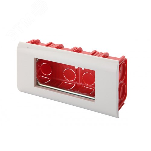 Рамка 4 поста серии 45 22.5x45.0мм белая 2