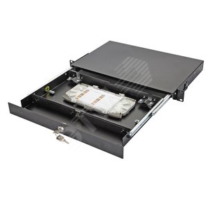 Панель коммутационная 19 дюймов 1U выдвижная 2 x 8 9/125 OS2 - Eurolan
