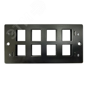 Планка точки консолидации 8 х Keystone UTP/FTP, черный - Eurolan
