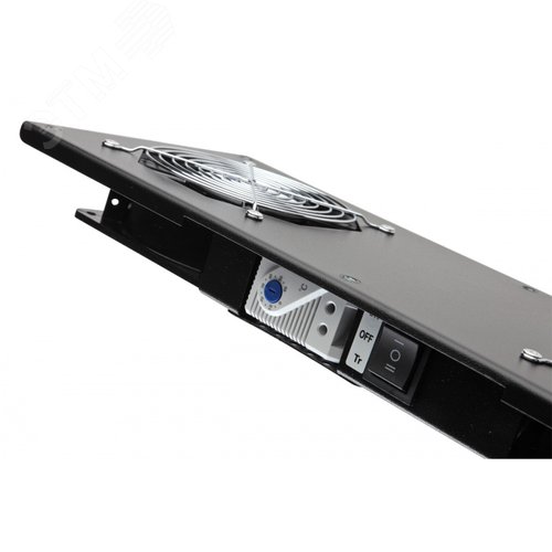 Модуль вентиляторный потолочный, 2 вентилятора, термореле, 3 положения, черный 2