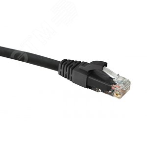 Патч-корд CAT5e U/UTP LSZH черный 1.5м - Eurolan