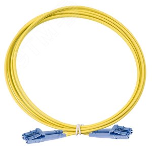 Патч-корд оптический дуплексный 2х9/125 OS2 LC-LC 1 м - Eurolan