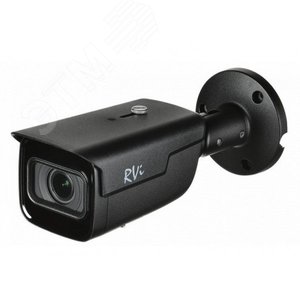 Видеокамера 4Мп IP c ИК 2.7-12мм   IP67           (-40С…+60С) бел. черная (RVi-1NCT4065 (2.7-12) black) - RVi