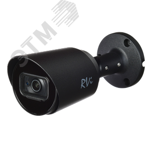 Видеокамера 2МП AHD/CVBS/CVI/TVI c ИК 30м 2,8мм  IP67  (-40…60) Черн. (RVi-1ACT202 (2.8) black) - RVi
