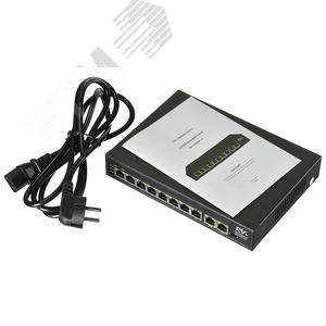 Коммутатор неуправляемый 10 портов RJ 4510 100 Мб/с PoE 120Вт - RVi