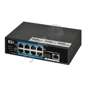Коммутатор 10 портов (8 PoE)  120 Вт 2NSI08F-2H - RVi