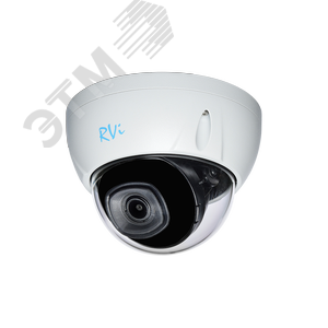 Видеокамера 4МП IP Без ИК  2,8мм MicroSD, до 256 ГБ IP67 IK10 (-40…60) Бел. (RVi-1NCDX4338 (2.8) white) - RVi