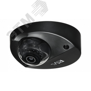 Видеокамера 2МП IP c ИК 50м 2,8мм MicroSD, до 256 ГБ IP67 IK10 (-40…60) Чер. (RVi-1NCF2366 (2.8) black) - RVi