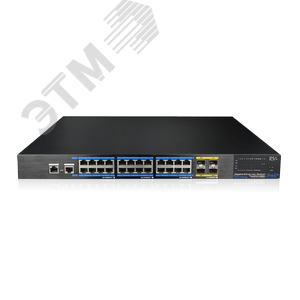 Коммутатор   МАС 16К 28 портов (24 PoE) 390 Вт (-10…50) (RVi-2NSM24G-4SP)