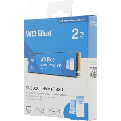 Накопитель SSD М.2 2280 2ТБ Blue, PCIe 4.0 x4, NVMe 1.4, 3D TLC NAND, до 5000/4300 МБ/с - фото 5