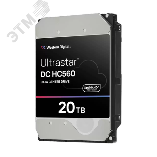 Жесткий диск 20TB Ultrastar 3.5'', SAS, 7200 об/мин, 512 МБ - Western Digital 3L