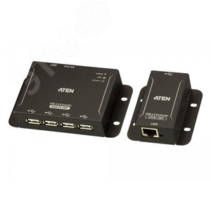 Удлинитель USB 50 метров, 4 порта, USB 2.0, RJ45 - Aten