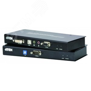 Удлинитель KVM 60 метров, DVI-D, USB, аудио, 1920 x 1200 - Aten