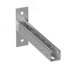 STRUT консоль одиночная BSH41 L=0,3м S=2,5мм гор.оцинк. в комплекте с метизами для монтажа к профилю STRUT (KBSH.41.0325.HDZ) - ASD-Electric