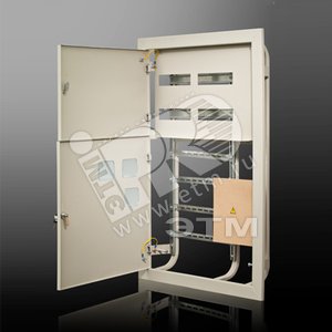 Корпус ЩЭ-4 1000х670х140 (ниша 940х570х125)       без слаботочного отсека перфополосы под счетчики (МС.08.31.49) - ASD-Electric