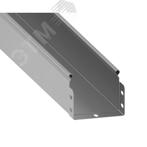 Лоток неперфорированный 100х80 L=3м S=0,8мм нерж. (ST.1008.3008.INOX) - ASD-Electric