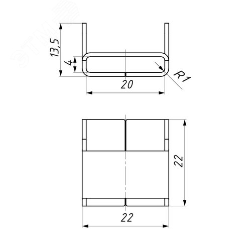 Скрепа для ленты C 20 2